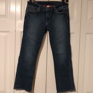Lucky Brand Sundown Straight Cuffed Cropped Jeans
